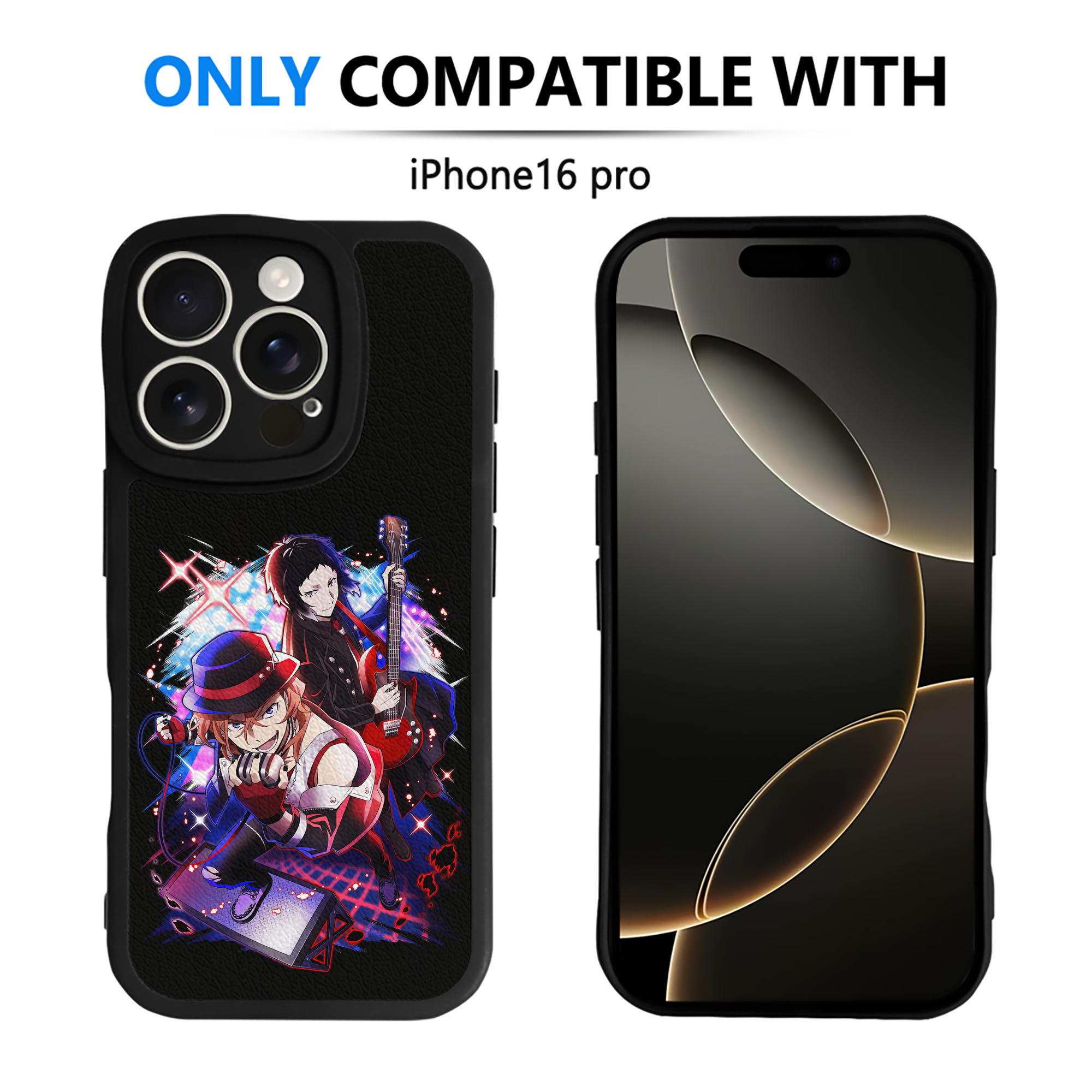 （画像用） 文豪ストレイドッグス Bungo Stray Dogs 【iPhone 16シリーズ対応】シリコンスマホケース（レザー調） 材質：シリコン